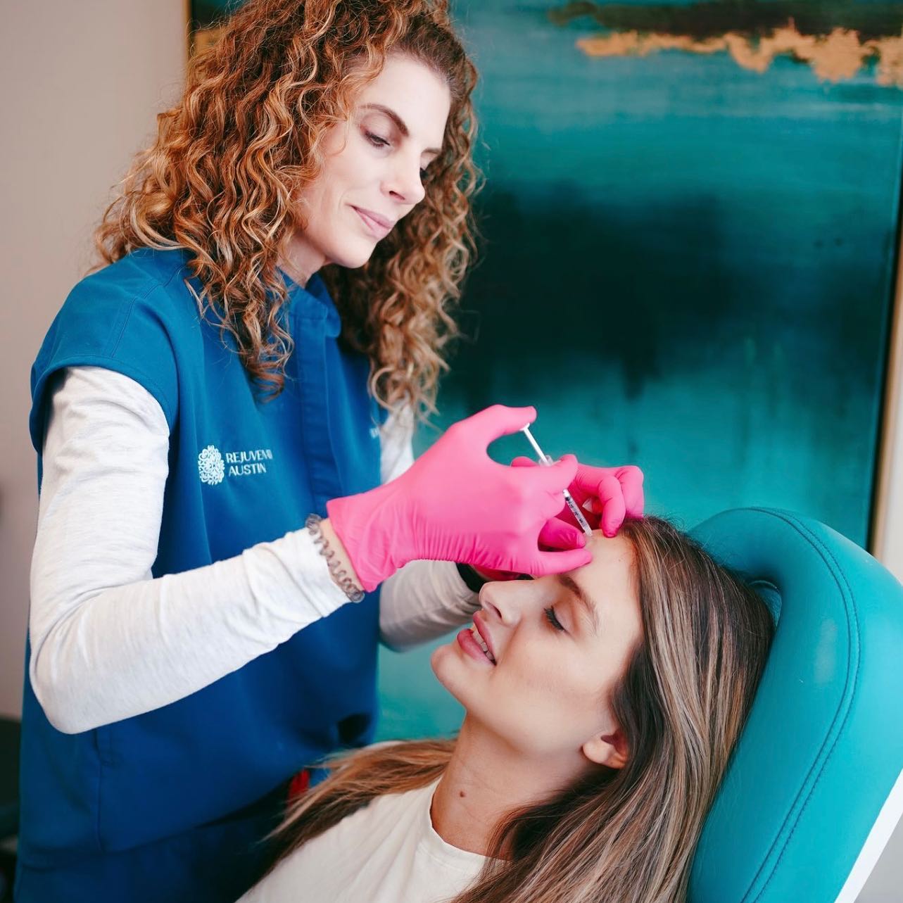 Botox being applied in Austin, TX