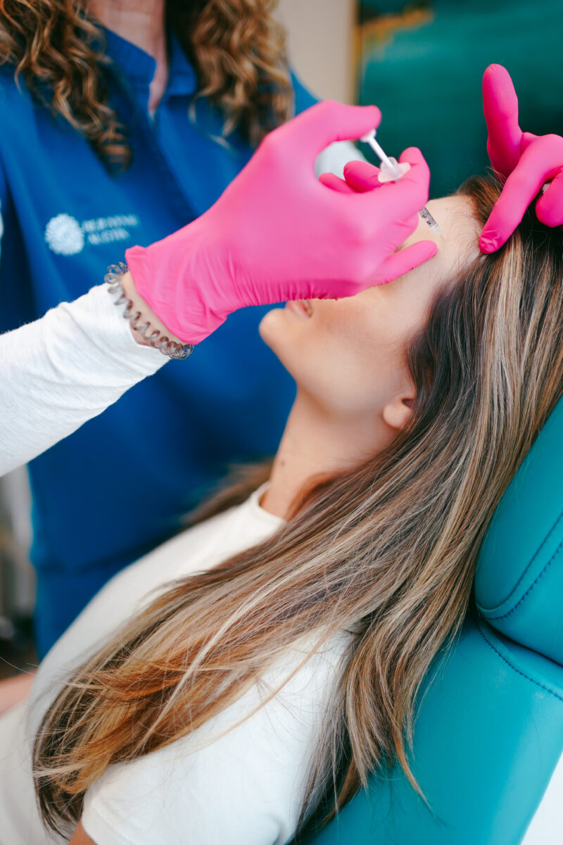 Botox being applied in Austin, TX